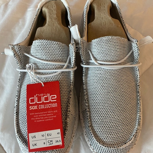New Hey Dude Shoes - Women’s Wendy “Sox Stone White” - Picture 3 of 6